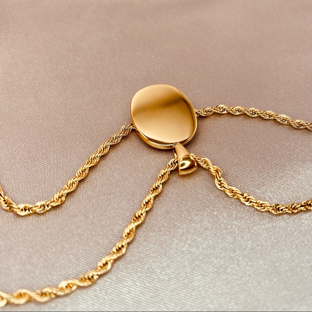 18K Yellow Gold Sunflower Frosted Coin Pendant Twisted Rope Necklace - Picture 6 of 16